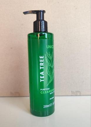Гель для вмивання з чайним деревом unice