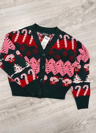 Теплий новорічний кардиган pepco