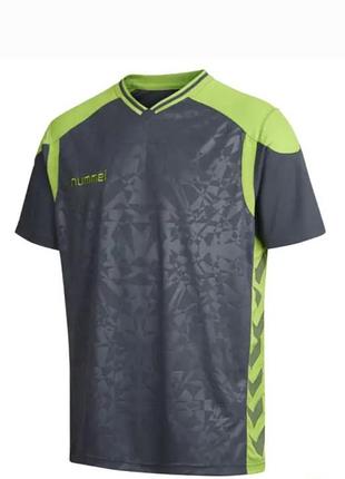 Футболка для занять спортом, сіра з зкленим,xl