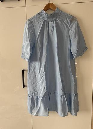 Плаття, сукня vero moda, як шовк! небесно голубе!