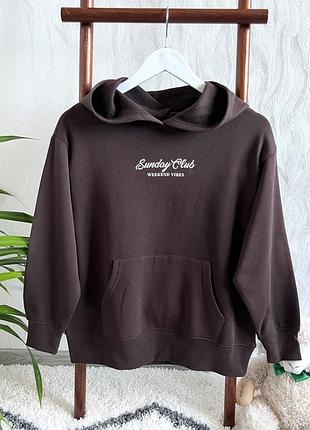 💫худі трендового шоколадного кольору від new look на 10-11 років, 140-146 см.