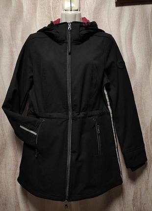 Стильна,брендова,подовженна термо куртка,вітро і водонепроникна 44 р