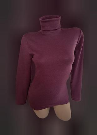 Бордовый бесшовный женский гольф