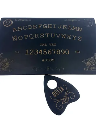 Спиритическая доска ouija на испанском языке (44.5×29×0.8см), инструкции в комплекте.