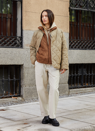 Куртка свободного кроя uniqlo puffertech черного цвета