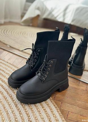 Ботинки имитация носка деми