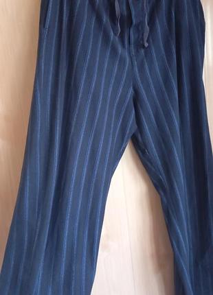 Штани на флісі домашні л чоловічі теплі піжамні домашній одяг