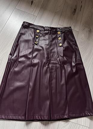 Кожаная юбка