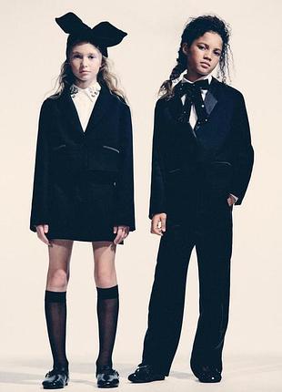 Zara | укорочений чорний блейзер розмір 152