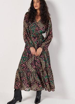 Сукня міді в принт