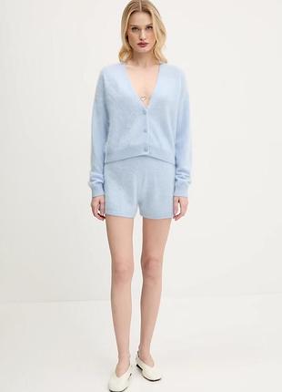 Ніжний кардиган блакитний кашеміровий