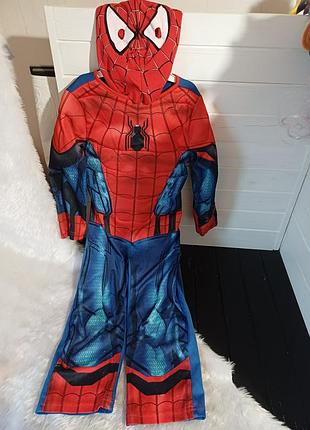 Карнавальний маскарадний костюм супергерой спайдермен людина павук человек паук 3-4 роки марвел