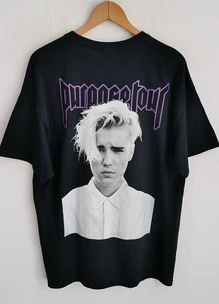 Футболка оверсайз з джанстіном бібером