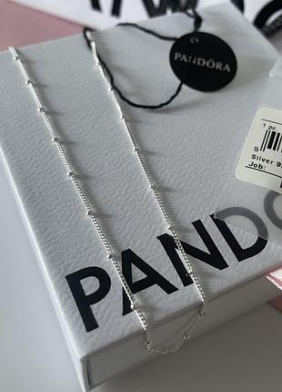 Оригинальное ожерелье колье цепь цепочка с шариками подвеска оригинал пандора pandora