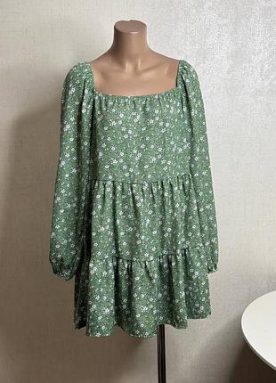 Стильное женское платье в цветочный принт