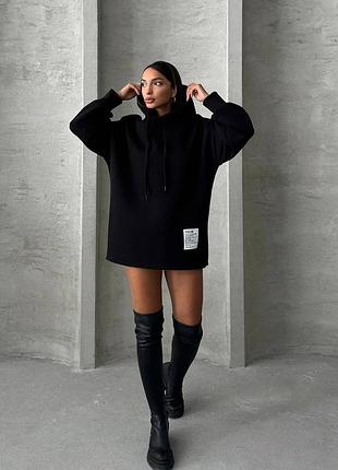 Подовжене худі туніка🖤