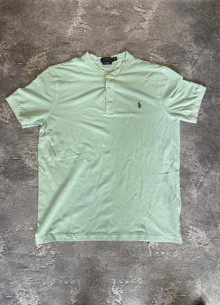 Футболка polo ralph lauren size m чоловіча синя бірюзова