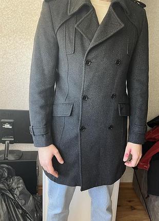 Пальто кашемірове тепле black lion