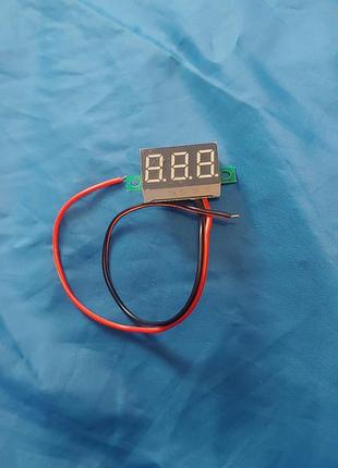 Вольтметр 2,5v-30v миниатюрный дисплей новый
