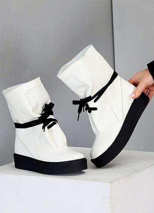 Стильные женские зимние полусапоги