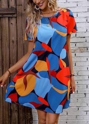 Сукня .
різнокольорова