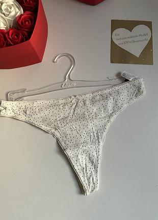 Нові бавовняні трусики стринги від елітного французького бренду 💙💛