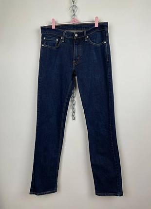 Мужские темно синие джинсы levis 511 32x34