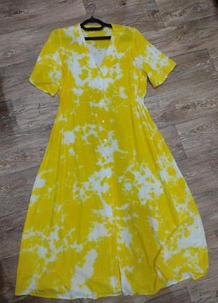 Платье летнее,вискоза 💯 
на гудзиках
размер указан l/xl