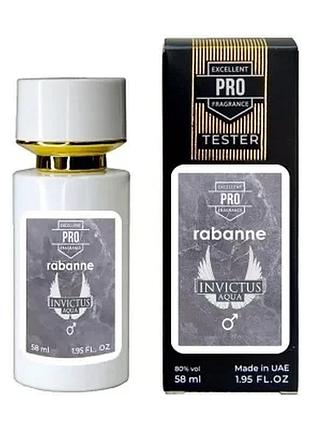 Paco rabanne invictus aqua 2024 тester pro мужской 58 мл