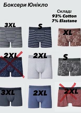 Боксери uniqlo