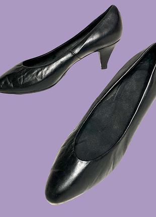 Туфли лодочки женские кожаные