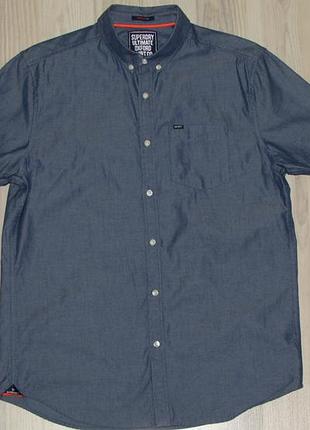 Оригинальная стильная мужская рубашка superdry (regular fit), size l (супер цена!)