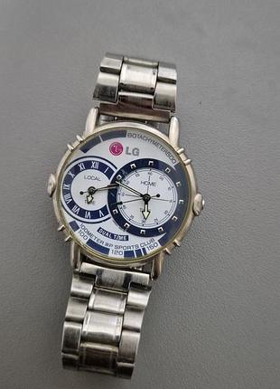 Часы lg серебряные