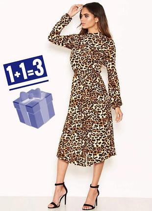 Нова! міді сукня в леопардовий принт ax paris нюанс