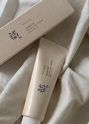 Сонцезахисний крем з пробіотиками beauty of joseon relief sun rice probiotics spf50+/pa++++, 50ml