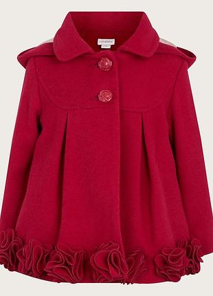 Пальто monsoon для дівчинки 12-18 місяців