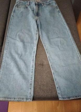 Джинсы широкие, высокая посадка, c&amp;a, размер 42