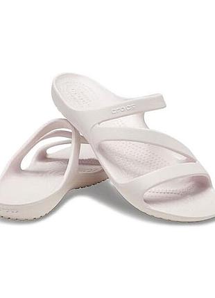 Crocs шлепки шльопанцы kadee ii barely pink sandals