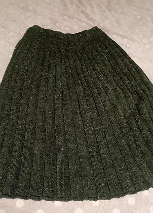 Трикотажная юбочка миди с люрексом