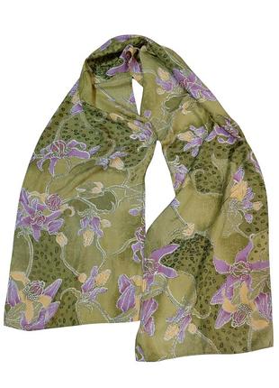 Довгий шарф 100%  шовк