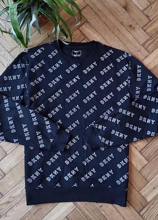 Мужской стильный монограмный свитшот dkny
