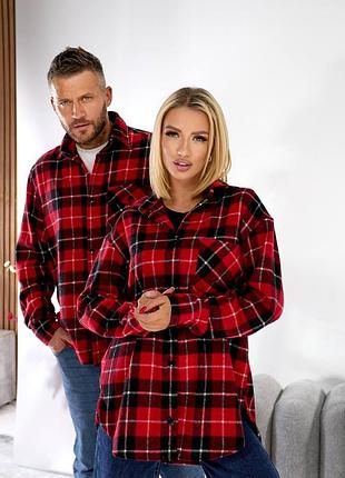 Рубашки байковые парные хит сезона