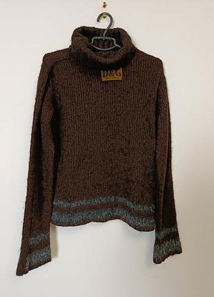 Винтажный свитер-гольф d&amp;g dolce &amp; gabbana (оригинал, имталия, ittierre)