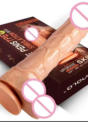 Фалоїмітатор на присоску з мошок силіконовий член, пініс