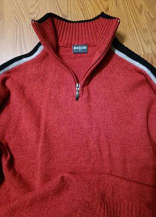 Свитер на блавках под горло шерсть