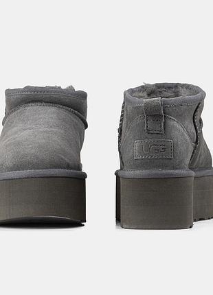 Уггі ugg ultra mini platform gray 4