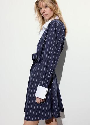 H&m сукня сорочка з контрастним комірцем платье рубашка