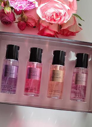 Набір міні- спреї в victoria's secret оригінал по 75 мл - 4 шт
