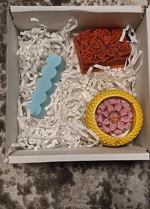 Набор свечей + мыло «ароматы нежности»