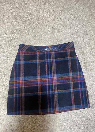 Тепла зимова спідниця міні на підкладці